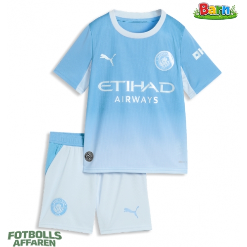 Manchester City Hemmaställ Barn 2026-27 Kortärmad (+ Korta byxor)